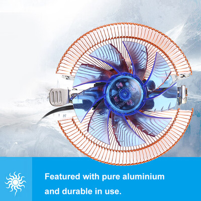 

Hydraulic CPU Cooler Heatpipe Fans Quiet Heatsink Radiator for Intel 2011 LED Light