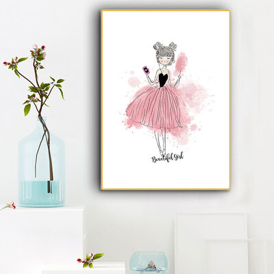 

Diy Painting Girl Art Picture Canvas Painting Home Decoration Accessories Room Decoration