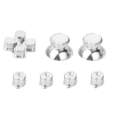 

Metal Thumb Stick Grip Cap Bullet Buttons Set Kits for Sony PS4 Controller