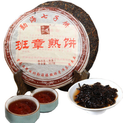 

Yunnan Puer Cooked Tea Banzhang Chinese Ripe Puer Seven Sons Black Tea Cake Healthy Food 357g