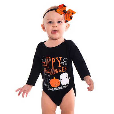 

Toddler Infant Baby Girls Boys Letter Romper Jumpsuit Halloween Costume Outfits
