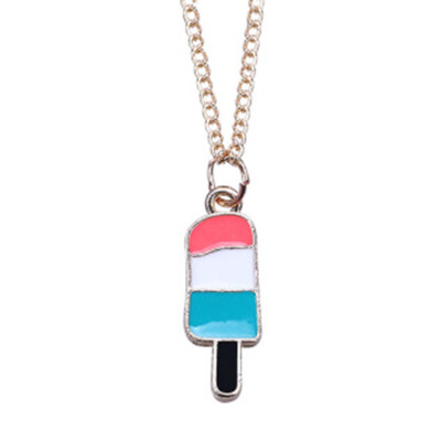 

1 pc Available Fashion Jewelry Pendant Cartoon Long Chain Ice Cream Shape Necklace