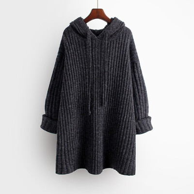 

〖Follure〗Women Fashion V-Neck Solid Color Hooded Long Sleeve Pullover Sweaters Shirts