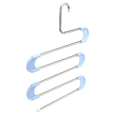 

5 Layer Stainless Steel  Type Pants Hanger Closet Towel Storage Rack Shelf