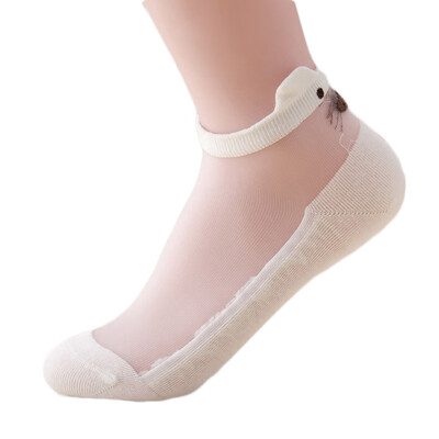 

Stylish New Cute Ultrathin Transparent Beautiful Crystal Lace Elastic Short Socks