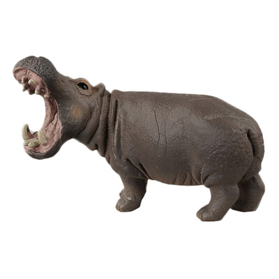 

Tailored Educational Science Hippo Animal Model Ornament Figurine Toy For Kids Gift