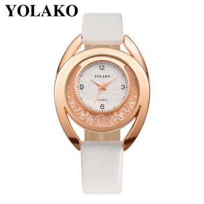 

YOLAKO Watch Women Bracelet Ladies Watch With Rhinestone Clock Womens Vintage Fashion Dress Wristwatch Relogio Feminino Gift 533