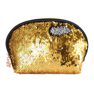 

Toponeto Women Girls Fashion Double Color Sequins Bag Storage Bag Ladies Purse Pouch