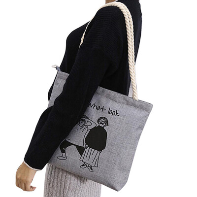 

Tailored Fashion Cute Printing Women Girls Canvas Bags Shoulder Bag Casual Handbag GY