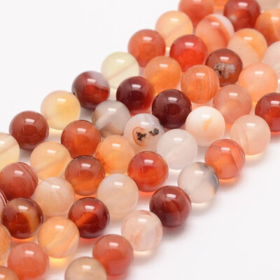 

Natural Carnelian Bead Strands Round Dyed 8mm Hole 1mm about 48pcsstrand 155"