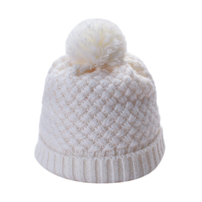 

Tailored Fashion Women Men Solid Color Knited Ball Headgear Beanie Tail Hat Cap