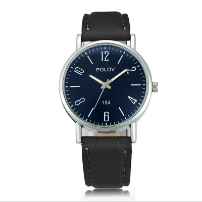 

Quartz Watch PU Leather Strap Wrist Watch Casual Clock for Women And Men