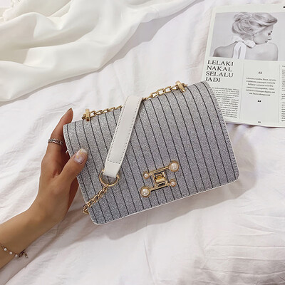 

Summer oblique span of young women hundreds of chain texture oblique satchel bag foreign fashion trend