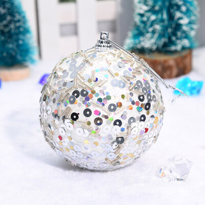 

Gobestart Christmas Rhinestone Glitter Baubles Balls Xmas Tree Ornament Decoration 8CM