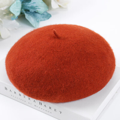 

Hat female wool beret Korean version of the Japanese hundred-set student painter hat thickened warm pumpkin bud hat