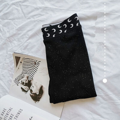 

Autumn New Moon Pattern Cotton Pencil Pants Fashion Trend Women Ankle-length Leggings
