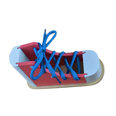 

Tailored Learn to Tie Shoes Shoe Tying T Educational Toys Children Wooden Lacing Shoes