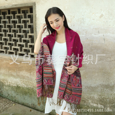 

New cotton bee national wind scarf ladies summer air conditioning shawl autumn&winter bohemian shawl