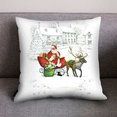 

〖Follure〗Print Pillow Case Polyester Sofa Car Cushion Cover Home Decor