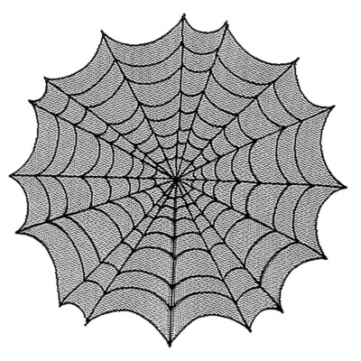 

Halloween Octagon Creepy Spiderweb Table Runner Tablecloth Cover Party Props