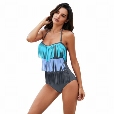 

Tube top swimwear Womens triangle one-piece swimsuit