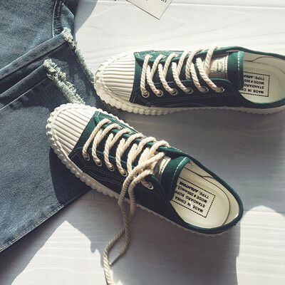 

Summer canvas Korean version of board shoes casual mens shoes young Joker shoes autumn tide shoes