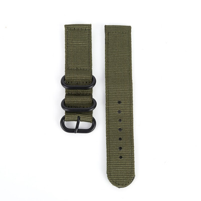 

Watch Band Strap 2 Joints Nylon Breathable Washable Dust-proof Thick Ring Pin Buckled Wristband Wristwatch Bands