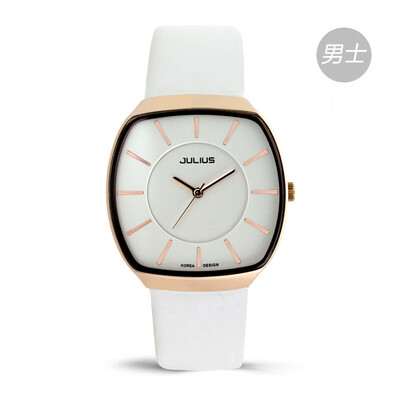 

2019 new juli couple watches a pair of Korean waterproof fashion student mens watches square belt womens watches