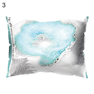 

Fresh English Letters Cloud Flower Pillow Case Cushion Cover Sofa Bed Cafe Decor