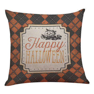 

〖Follure〗Halloween Pillow Box Linen Sofa Funny Ghost Pad Cushions Home Decoration