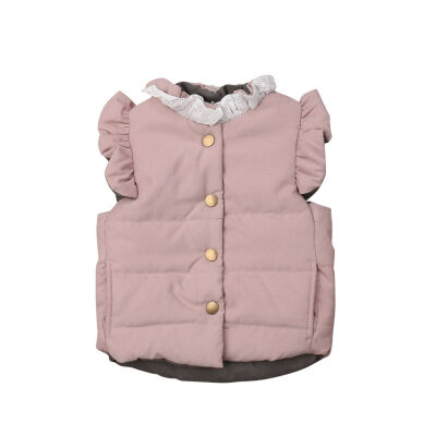 

Sweet Baby Girls Toddler Winter Coat Jacket Sleeveless Waistcoat Outerwear 0-4T