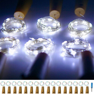

Gobestart 16Pcs Cork Shaped LED Night Light Starry Light Wine Bottle Lamp For Party Decor