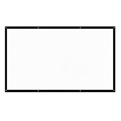 

H120 120 Portable Projector Screen HD 169 White Dacron 120 Inch Diagonal Video Projection Screen Foldable Wall Mounted for Home