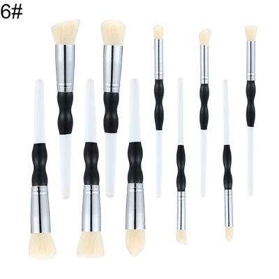 

10Pcs Gourd Handle Foundation Blusher Eyeshadow Face Eye Lip Makeup Brushes Set