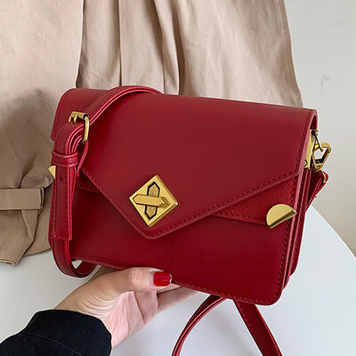 

On the new simple texture 2019 new Korean fashion casual Joker shoulder slung small square bag