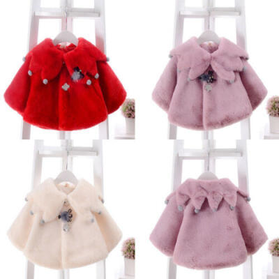 

Winter Coat Baby Girls Jacket Kids Winter Warm Outerwear Children Hooded Coat