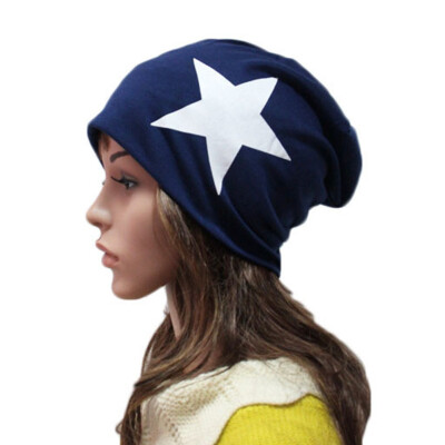 

Womans Elegant&Lovely Five-Pointed Star Multi-color Cotton Pullover Cap