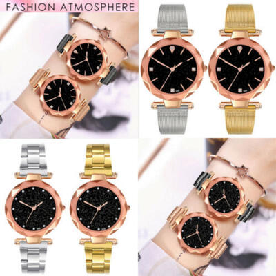 

Delicate Women Casual Starry Sky Crystal Dial Watch Magnetic Strap Wristwatches