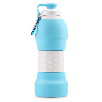 

Platinum Silicone Foldable Portable Drinking Water Bottle 580ML Large Capacity