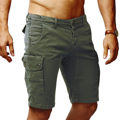 

SUNSIOM Mens Cargo Shorts Casual Multi Pocket Short Twill Cotton Pants Summer -XXL