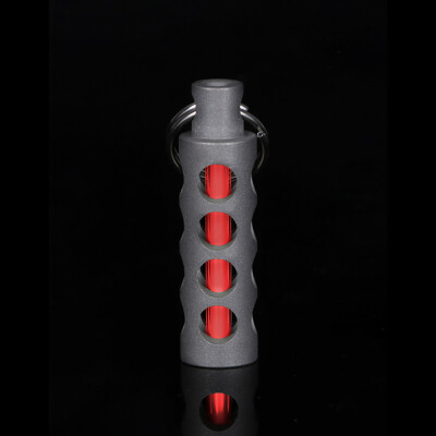 

Tritium Self Luminous Key Ring Ultralight Glow In The Dark Titanium Alloy Keychain Ring Pendant Emergency Survival Mini Light Lamp