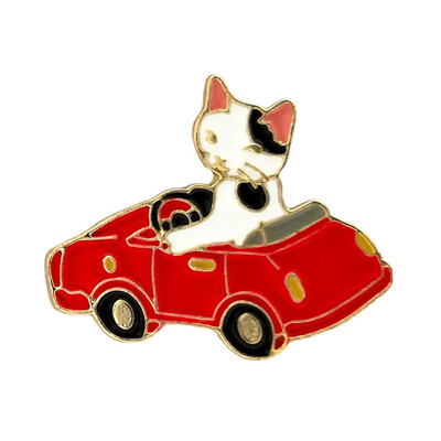 

Attractive fashion Cartoon Cat Enamel Piercing Brooch Pin Collar Badge Corsage Jewelry Fashion Creative Dress Accessories