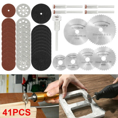 

41Pcsset Rotary Cutting Tool Wheel Kit Circular Saw Blade&Diamond Grinding Wheel Cutting Disc