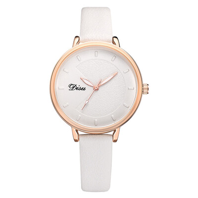 

RM Luxury Fashion Lady Frosted Surface Leather Belt Watch Analog Quartz Watch