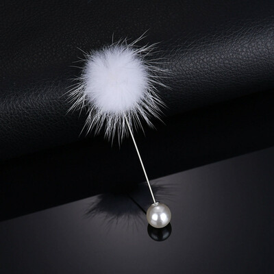 

Clothing Accessories Brooch Hair Ball Pearl Brooch Cardigan Pin