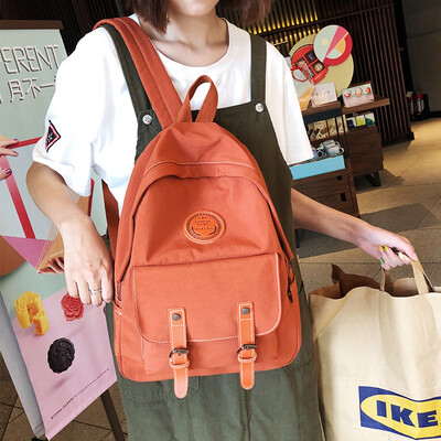 

New 2019 fashion simple large capacity backpack mens backpack high school student bag female Korean version of the backpack