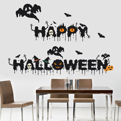 

〖Follure〗Halloween Cry Happy PVC Sticker Wall Sticker Living Room Decoration
