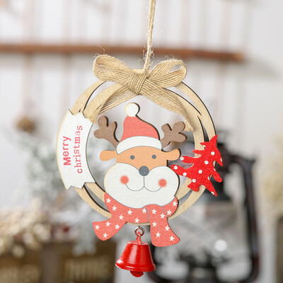 

1Pc Christmas Wooden Craft Xmas Tree Hanging Ornament Pendant For Party Personalised Wooden Christmas Baubles