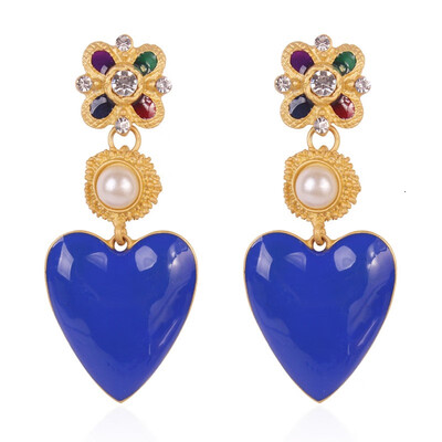 

Solememo Punk ZA Double Heart Pendant Necklace For Women Red Hearts Necklace For Party Wedding Jewelry Gifts Wholesale N6803