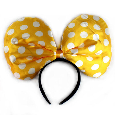 

FUNNYBUNNY LED Light Up Jumbo Polka Dot Bow Headband